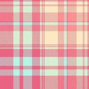 Trim seamless fabric texture, tablecloth background tartan vector. Pretty c.. Illustrazione stock