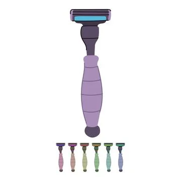 Trimmer shaver handle vector cartoon graphic Illustration