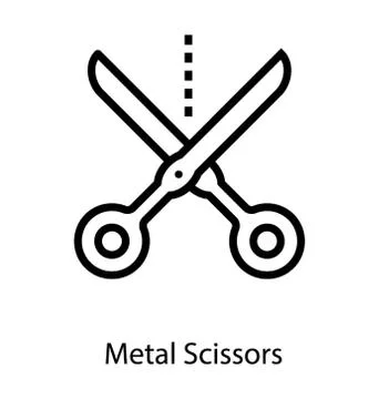 Trimming Scissor Vector Stock Illustration