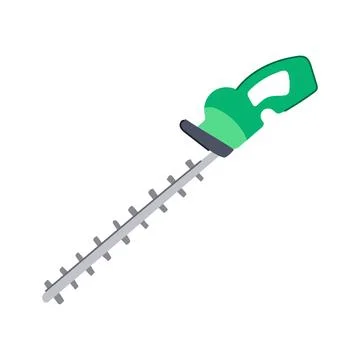 Trimming tree trimmer cartoon vector illustration Stock Illustration