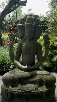 Trimurti Statue Close Up Stock-Fotos