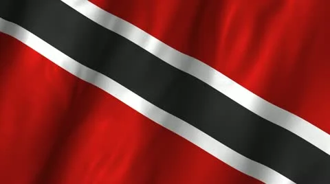 Triniad Tobago Waving Flag Stock Footage 12364930