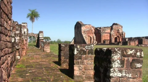 Trinidad jesuit ruins 14 Stock Footage