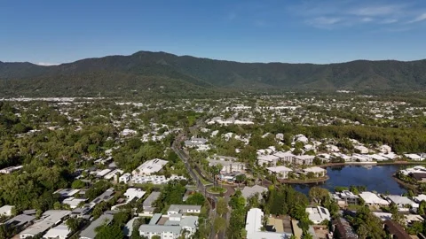 Trinity Beach, Cairns, Queensland: 4K Aerial Drone Footage Featuring Scenic Stock Footage 311144377
