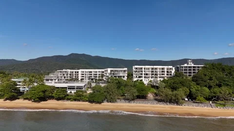 Trinity Beach, Cairns, Queensland: 4K Aerial Drone Footage Featuring Scenic Stock Footage 311421859