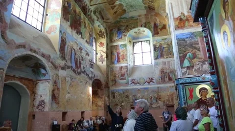 Trinity Cathedral of the Holy Trinity Alexander Svirsky monastery Stock Footage 67721500