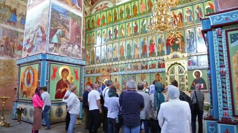 Trinity Cathedral of the Holy Trinity Alexander Svirsky monastery Stock Footage 67721538