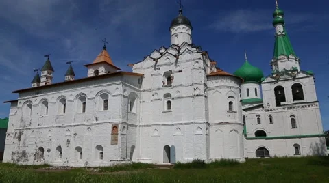 Trinity Cathedral in the Holy Trinity Alexander Svirsky male monastery Stock-Footage 67759564