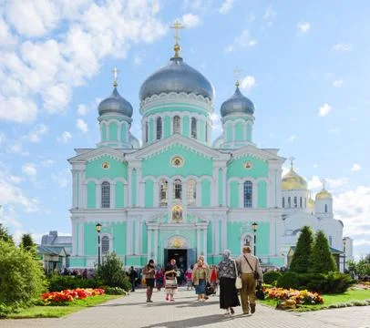 Trinity Cathedral of Holy Trinity Seraphim-Diveevo nunnery,  Russia Stock-Fotos