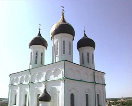 Trinity Cathedral in Pskov Stock Footage 8540435