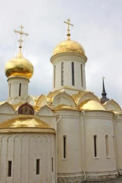 Trinity Cathedral in the Trinity Lavra monastery. Russia Stock Photos