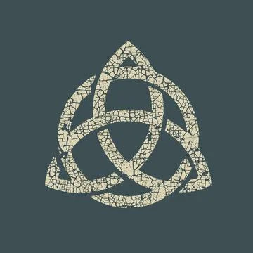 Trinity celric knot decorative design. Vector art illustration. Symbol illust Stock Illustration