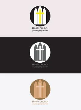 Trinity church logo Stock Illustration
