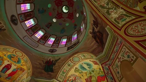 Trinity Church panorama of the dome Stock-Footage 100392355