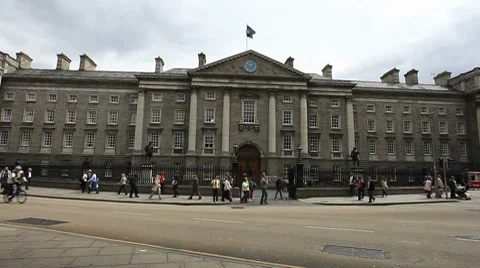Trinity College Dublin Stock Footage