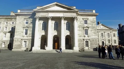 Trinity College - Dublin, Ireland Stock Footage 75690132