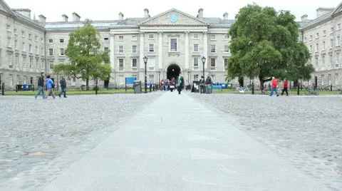 Trinity College, Dublin (timelapse) Stock Footage 11236586