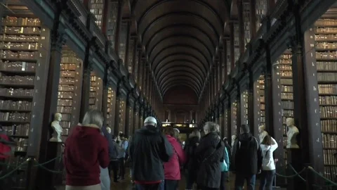 Trinity College Library Dublin 스톡 동영상 79566255