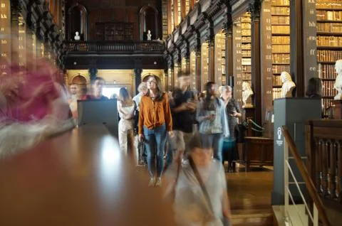 Trinity college library Stock Photos