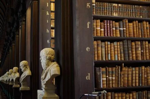 Trinity college library Stock Photos