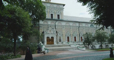 Trinity Lavra Of Saint Sergius In Sergiyev Posad City, Russia Stock Footage 135680784