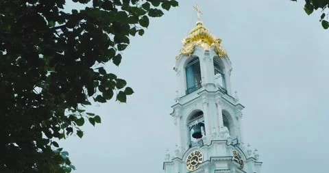 Trinity Lavra Of Saint Sergius In Sergiyev Posad City, Russia Stock Footage 135680790