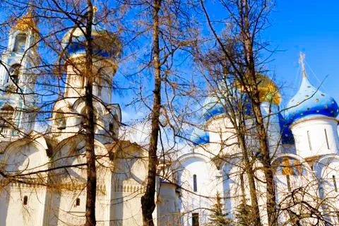 The Trinity Lavra of St. Sergius. Stock Photos