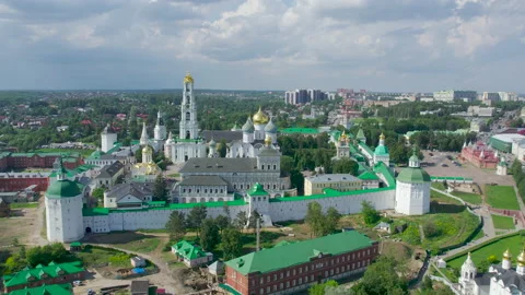 Trinity Lavra Of St. Sergius, Russia, Sergiyev Posad. Stock Footage 164941316