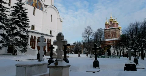 The Trinity-Sergius Lavra, the most sacred and Holy places of Russia. Stock Footage 67568061