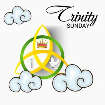 Trinity Sunday. Stock Illustration