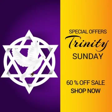 Trinity Sunday. Stock Illustration