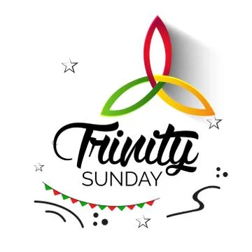 Trinity Sunday. Stock Illustration