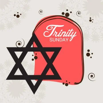 Trinity Sunday. Stock Illustration