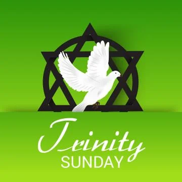 Trinity Sunday. Stock Illustration