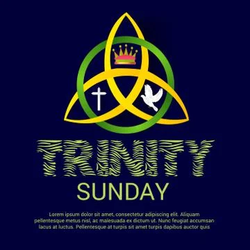 Trinity Sunday. Stock Illustration