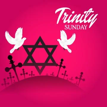 Trinity Sunday. Stock Illustration
