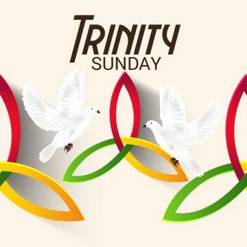 Trinity Sunday. Stock Illustration