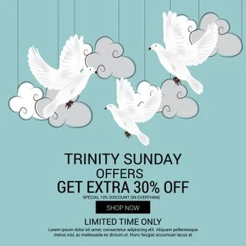 Trinity Sunday. Stock Illustration