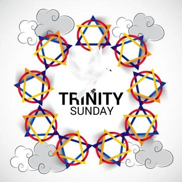 Trinity Sunday. Stock Illustration