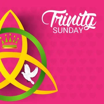 Trinity Sunday. Stock Illustration