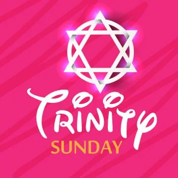 Trinity Sunday. Stock Illustration