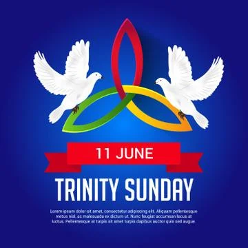 Trinity Sunday. Stock Illustration
