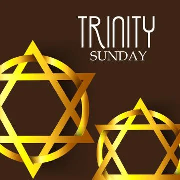 Trinity Sunday. Stock Illustration