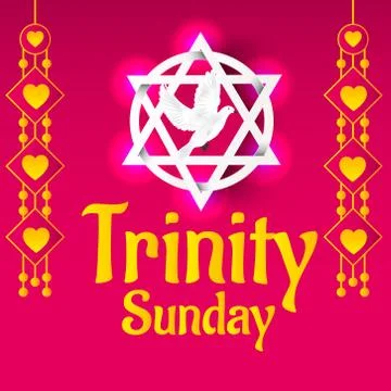 Trinity Sunday. Stock Illustration