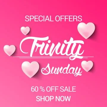 Trinity Sunday. Stock Illustration