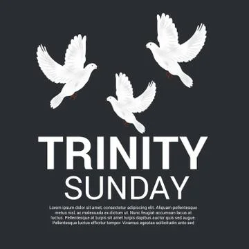 Trinity Sunday. Stock Illustration