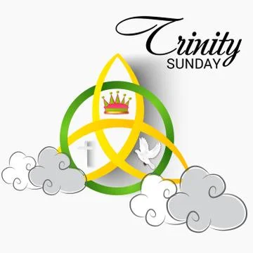 Trinity Sunday. Illustrazione stock