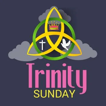 Trinity Sunday. Stock Illustration