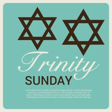 Trinity Sunday. Stock Illustration