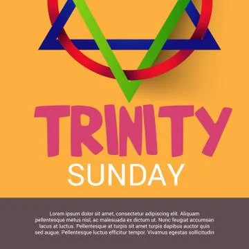 Trinity Sunday. Stock Illustration